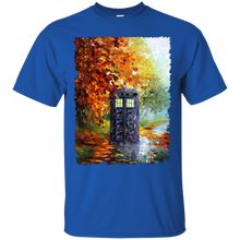 Load image into Gallery viewer, Blue Phone booth at fall zone T-Shirt - teecen.com