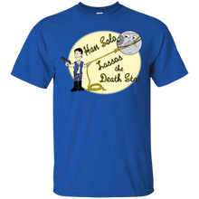 Load image into Gallery viewer, Han Solo Lassos the Death Star T-Shirt - teeshirtperfect.com