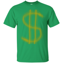 Load image into Gallery viewer, Gold dollar sign money cash design T-shirt T-Shirt