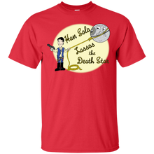 Load image into Gallery viewer, Han Solo Lassos the Death Star T-Shirt - teeshirtperfect.com
