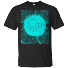 Load image into Gallery viewer, Blue vortex wave flower swirl abstract art T-Shirt T-Shirt