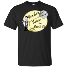 Load image into Gallery viewer, Han Solo Lassos the Death Star T-Shirt - teeshirtperfect.com
