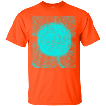 Load image into Gallery viewer, Blue vortex wave flower swirl abstract art T-Shirt T-Shirt