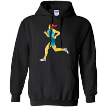 Load image into Gallery viewer, Female Triathlete Marathon Runner Low Polygon T-Shirt