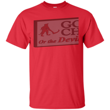 Load image into Gallery viewer, Go to church or the devil will get you. T-Shirt - teeshirtperfect.com