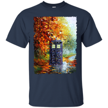 Load image into Gallery viewer, Blue Phone booth at fall zone T-Shirt - teecen.com