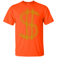 Load image into Gallery viewer, Gold dollar sign money cash design T-shirt T-Shirt