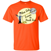 Load image into Gallery viewer, Han Solo Lassos the Death Star T-Shirt - teeshirtperfect.com