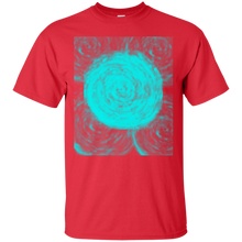 Load image into Gallery viewer, Blue vortex wave flower swirl abstract art T-Shirt T-Shirt
