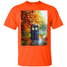 Load image into Gallery viewer, Blue Phone booth at fall zone T-Shirt - teecen.com