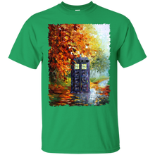 Load image into Gallery viewer, Blue Phone booth at fall zone T-Shirt - teecen.com