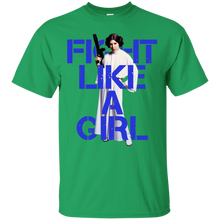 Load image into Gallery viewer, Princess Leia - Fight Like A Girl T-Shirt - teeshirtperfect.com