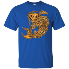 Load image into Gallery viewer, Koi Nishikigoi Carp Fish Jumping Etching T-Shirt