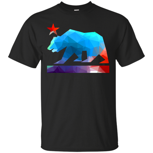 California State Bear (fractal colors) T-Shirt