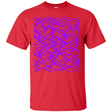 Load image into Gallery viewer, Purple abstract art string T-Shirt T-Shirt