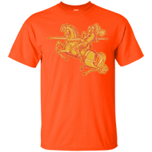 Load image into Gallery viewer, Knight Full Armor Horseback Lance Etching T-Shirt