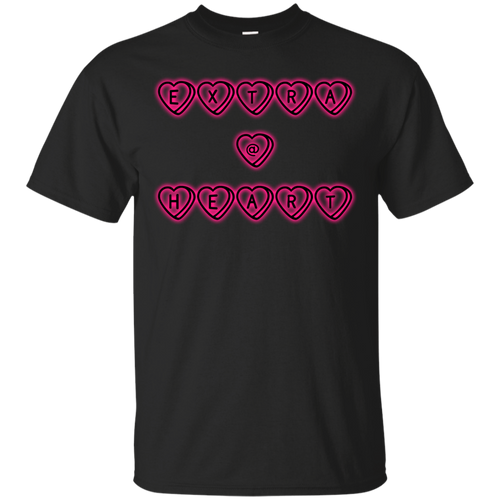 Extra @ Heart T-Shirt - teeshirtperfect.com