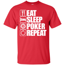Load image into Gallery viewer, Eat Sleep Poker Repeat T-Shirt