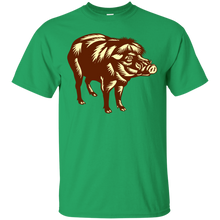 Load image into Gallery viewer, Philippine Warty Pig Woodcut T-Shirt