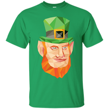 Load image into Gallery viewer, Leprechaun Head Low Polygon T-Shirt