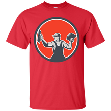 Load image into Gallery viewer, Plasterer Masonry Trowel Circle Retro T-Shirt