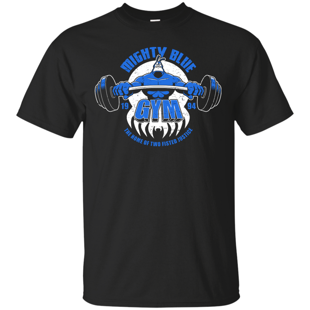Mighty Blue Gym T-Shirt - teeshirtperfect.com