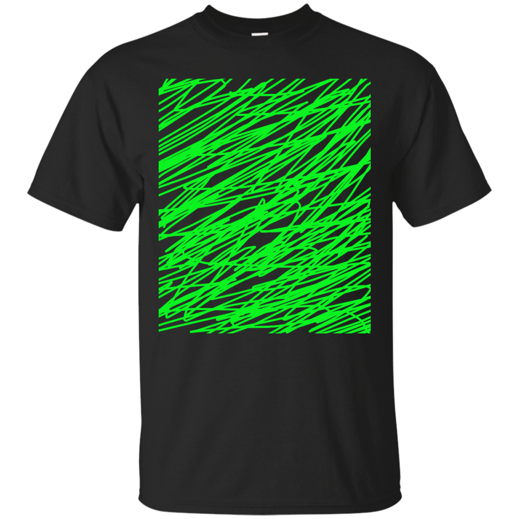 Green abstract art string T-Shirt