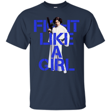 Load image into Gallery viewer, Princess Leia - Fight Like A Girl T-Shirt - teeshirtperfect.com