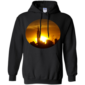 Empire State Building Sunset Circle T-Shirt