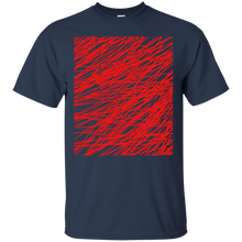 Load image into Gallery viewer, Red abstract art string T-Shirt T-Shirt