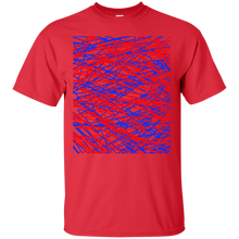 Load image into Gallery viewer, Red and blue abstract art string T-Shirt T-Shirt