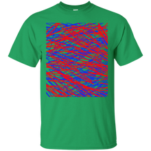 Load image into Gallery viewer, Red and blue abstract art string T-Shirt T-Shirt
