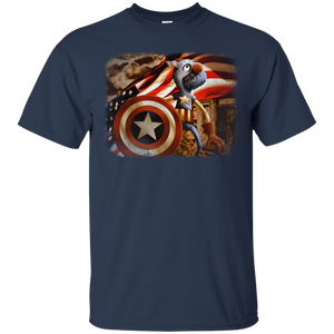 Fuzzy and Red, White, and Blue T-Shirt