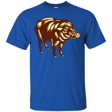 Load image into Gallery viewer, Philippine Warty Pig Woodcut T-Shirt