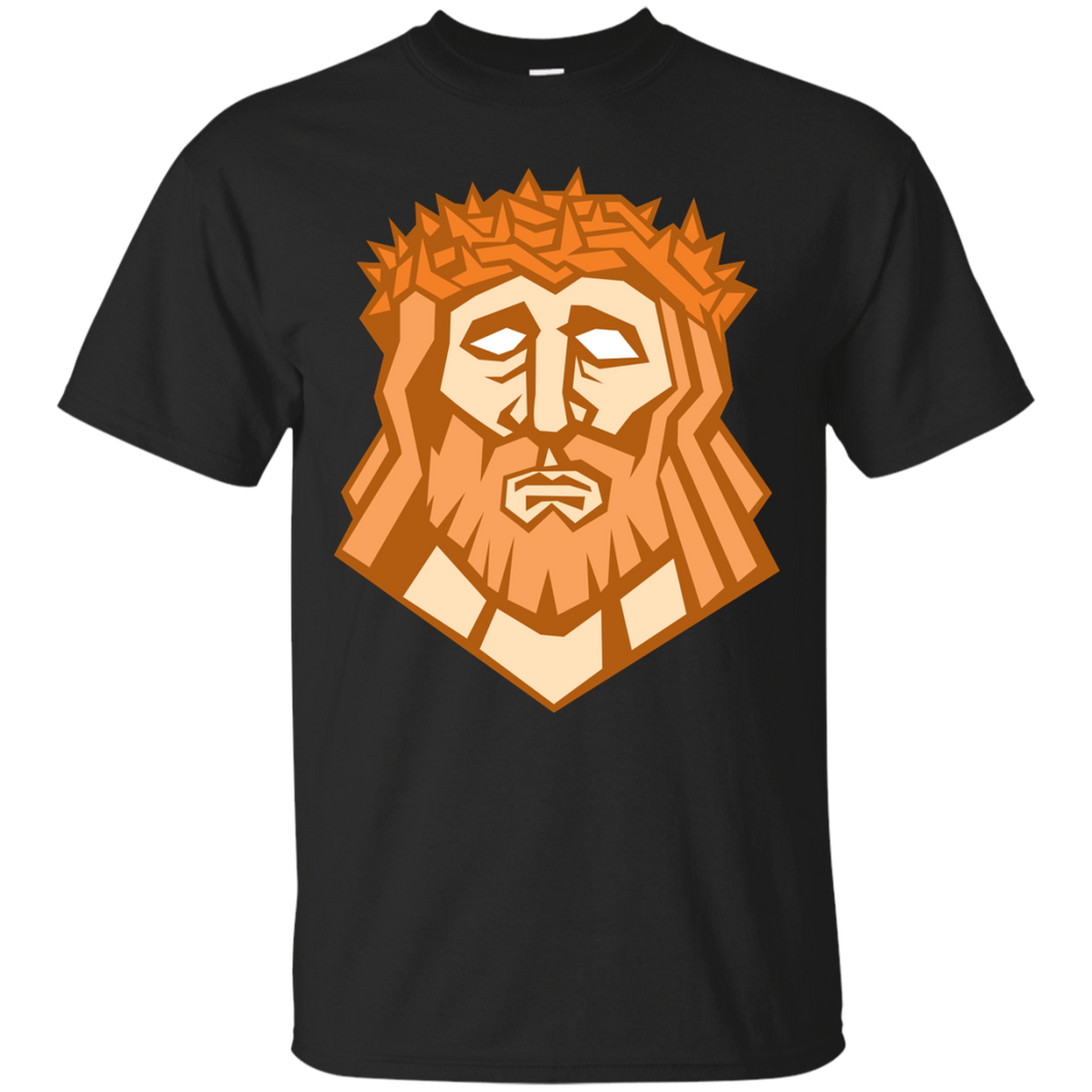 Jesus Christ Face Crown Thorns Retro T-Shirt