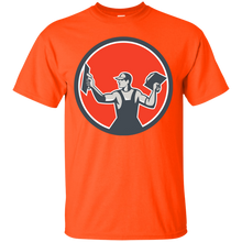 Load image into Gallery viewer, Plasterer Masonry Trowel Circle Retro T-Shirt
