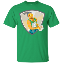 Load image into Gallery viewer, Netball Player Holding Ball Low Polygon T-Shirt