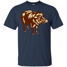 Load image into Gallery viewer, Philippine Warty Pig Woodcut T-Shirt