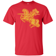 Load image into Gallery viewer, Knight Full Armor Horseback Lance Etching T-Shirt
