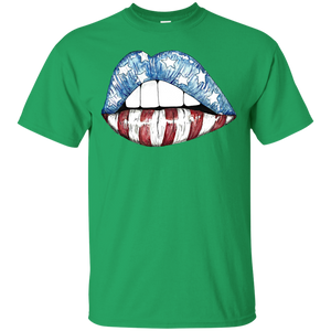 American Flag Lips T-Shirt