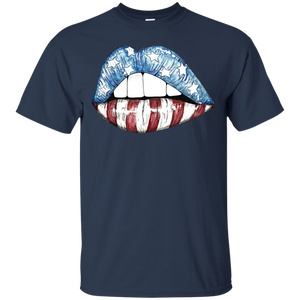 American Flag Lips T-Shirt