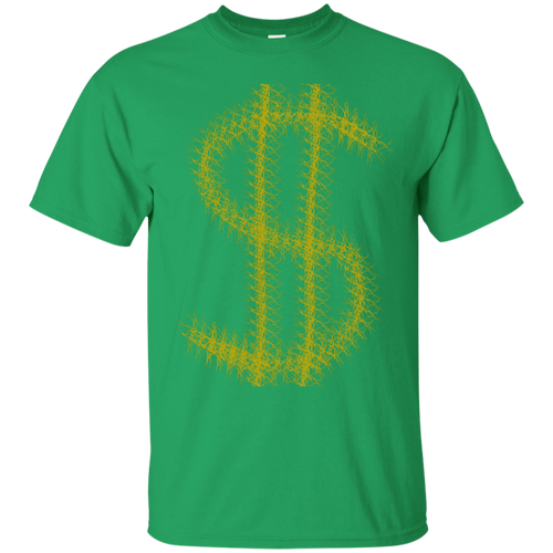 Gold dollar sign money cash design T-shirt T-Shirt