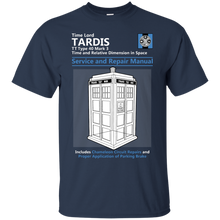 Load image into Gallery viewer, Tardis Service and Repair Manual T-Shirt - teeshirtperfect.com