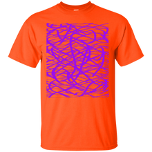 Load image into Gallery viewer, Purple abstract art string T-Shirt T-Shirt