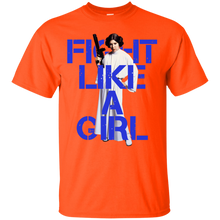 Load image into Gallery viewer, Princess Leia - Fight Like A Girl T-Shirt - teeshirtperfect.com