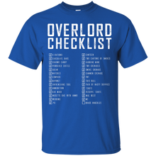 Load image into Gallery viewer, Overlord Checklist (Dark) T-Shirt