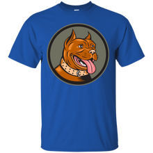 Load image into Gallery viewer, Pitbull Dog Mongrel Head Circle Woodcut T-Shirt