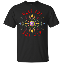 Load image into Gallery viewer, Make art Not war T-Shirt