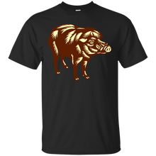 Load image into Gallery viewer, Philippine Warty Pig Woodcut T-Shirt