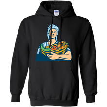 Load image into Gallery viewer, Lady Organic Farmer Produce Harvest Woodcut T-Shirt